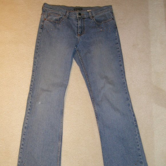BB 2500 BeBe (S 6 Long) Distress Spandex   Denim (Boot Leg) - Picture 3 of 16